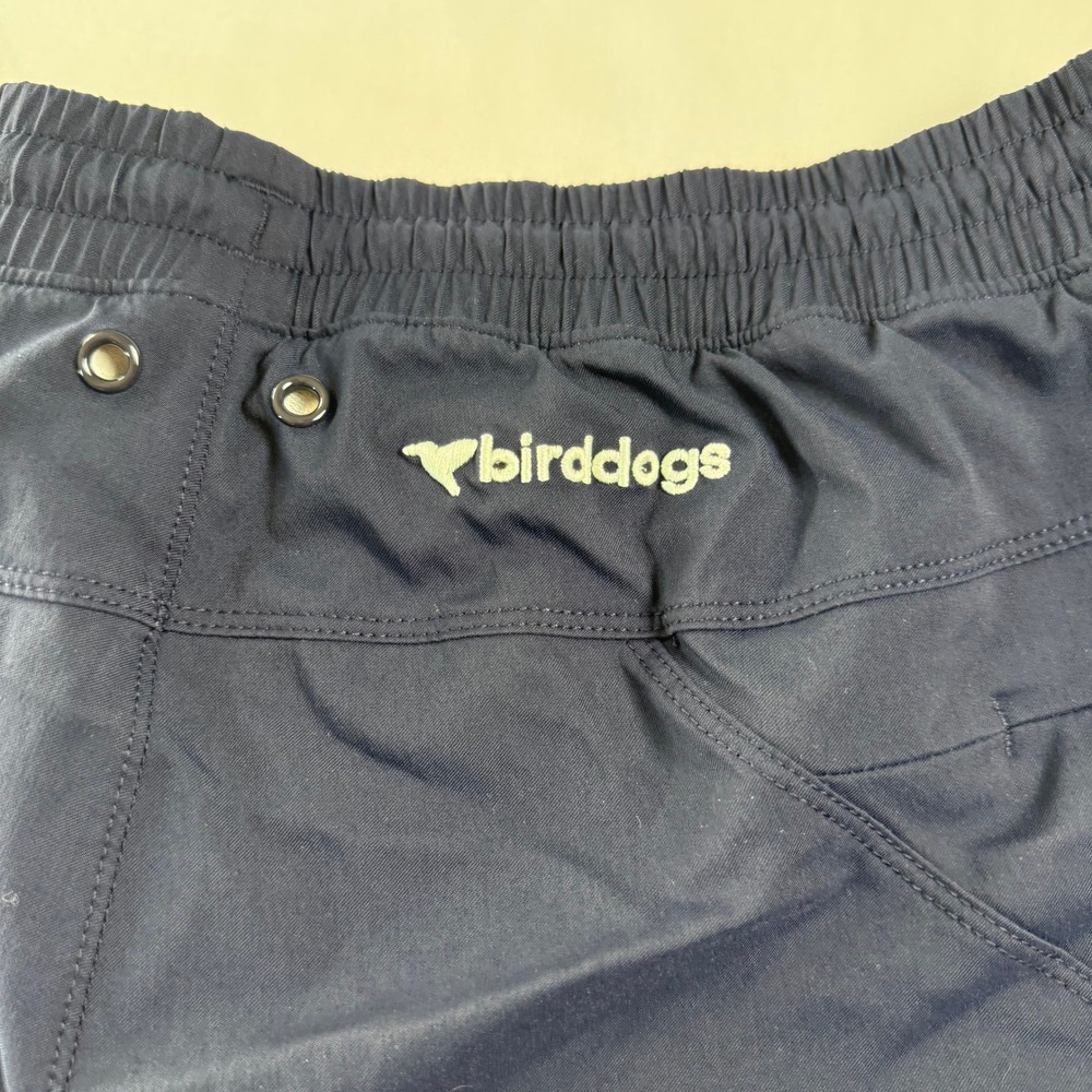 Birddogs Mens Large Navy Blue Lined Athletic Swim Trunks Drawstring Pockets - Picture 8 of 9
